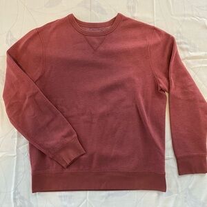 J. Crew Men's Brick Red Crewneck Sweater
